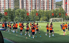 记者：山东队五外援参加球队训练，高准翼、王大雷参加合练